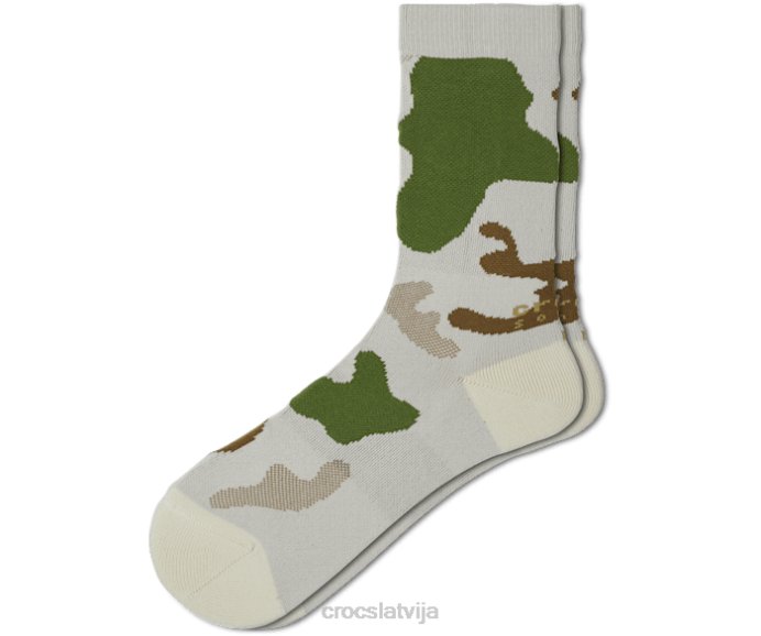 zeķes camo crew camo unisex Crocs zeķes N46T378 maskēšanās