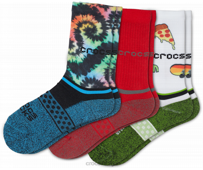 zeķes crew sezonas 3-pack unisex Crocs zeķes N46T396 multi