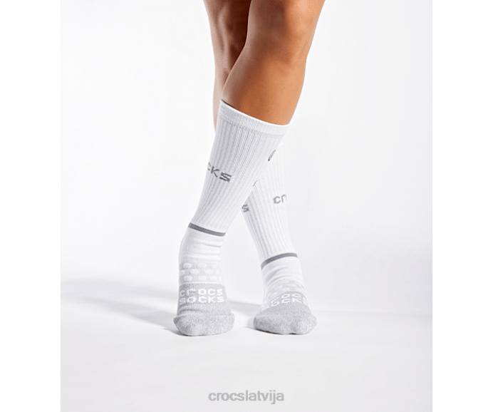 zeķu apkalpes grafika 3 iepakojums unisex Crocs zeķes N46T409 elektriskā rozā kaklasaišu krāsa