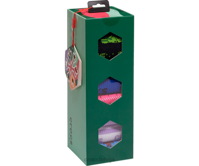 zeķu svētku dāvanu komplekts unisex Crocs zeķes N46T400 multi