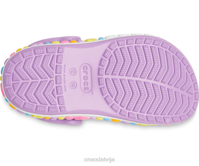 bayaband šarmu joslas tupele bērni Crocs kurpes N46T563 orhideja