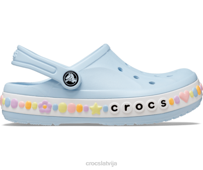 bayaband šarmu joslas tupele bērni Crocs kurpes N46T603 minerālzils