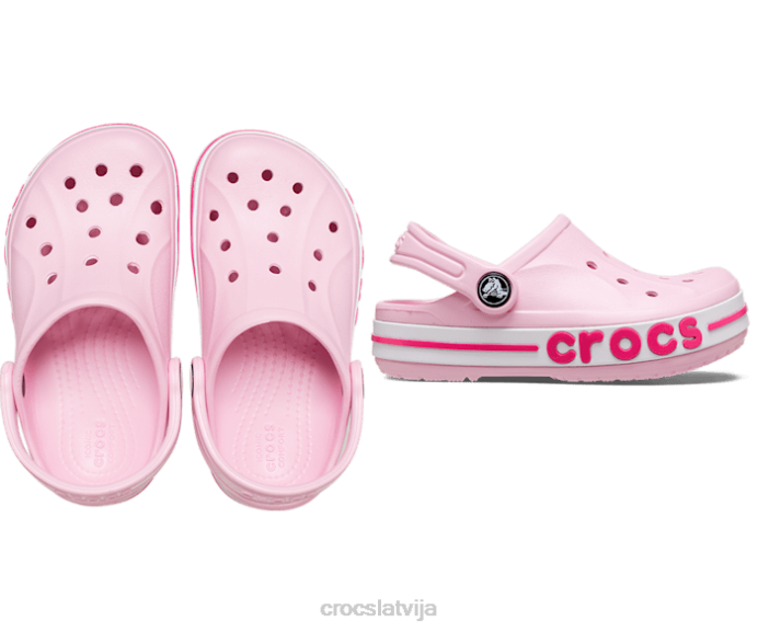 bayaband tupele bērni Crocs kurpes N46T541 balerīna rozā/konfekšu rozā