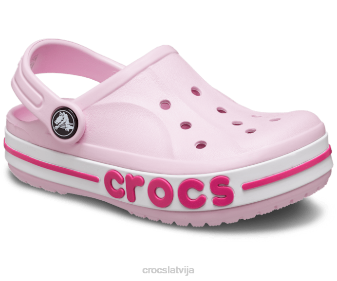 bayaband tupele bērni Crocs kurpes N46T541 balerīna rozā/konfekšu rozā