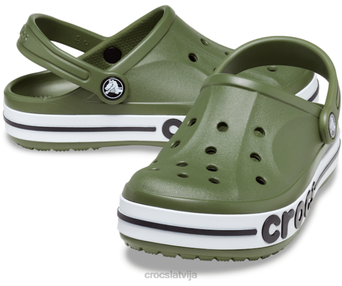 bayaband tupele bērni Crocs kurpes N46T542 Zaļā armija