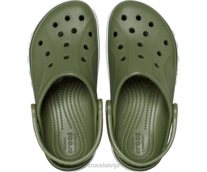 bayaband tupele bērni Crocs kurpes N46T542 Zaļā armija