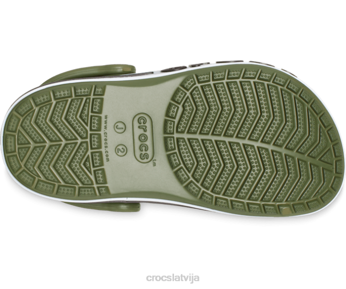 bayaband tupele bērni Crocs kurpes N46T542 Zaļā armija