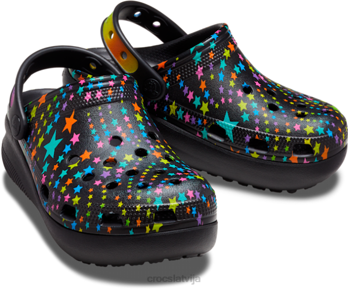 cutie crush disko deju ballītes koka tupele bērni Crocs kurpes N46T371 melns/multi