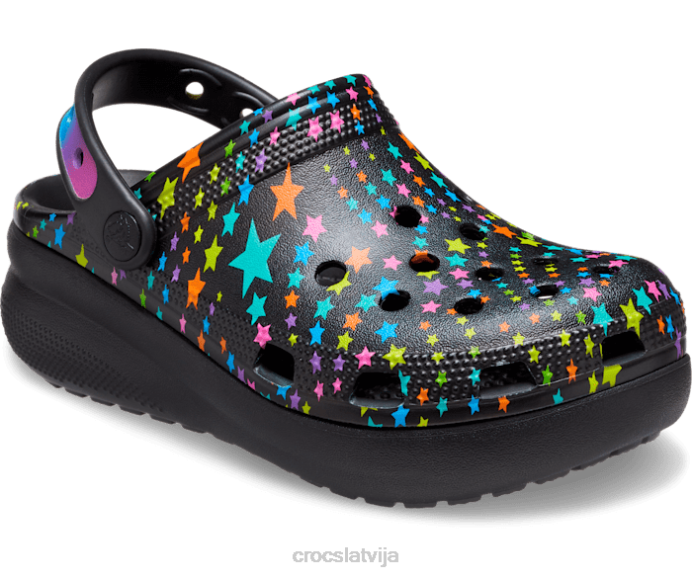 cutie crush disko deju ballītes koka tupele bērni Crocs kurpes N46T371 melns/multi