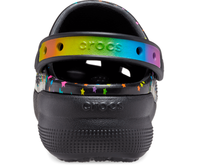 cutie crush disko deju ballītes koka tupele bērni Crocs kurpes N46T371 melns/multi