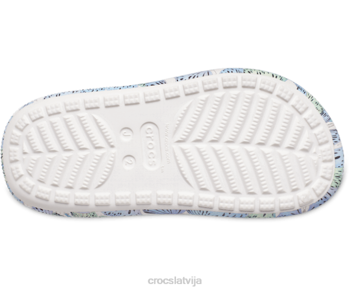 cutie simpātiju tauriņš koka tupele bērni Crocs kurpes N46T616 balts/multi