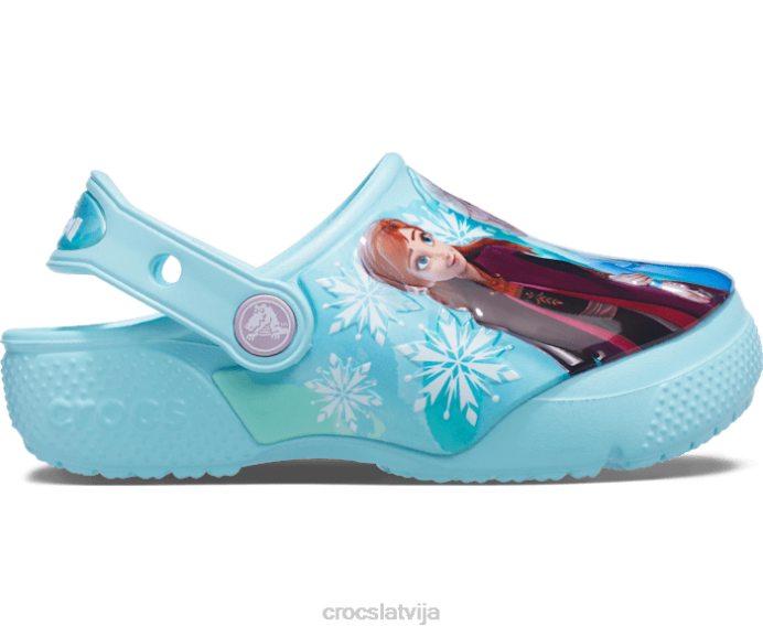 jautra laboratorija disney frozen ii clog bērni Crocs kurpes N46T613 ledus zils