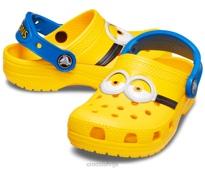 jautra laboratorijas klasika i am minions clog bērni Crocs kurpes N46T564 dzeltens