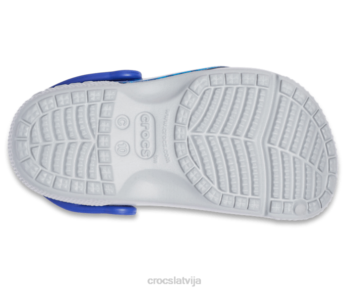 jautri laboratorijas ķepu patruļas plāksteris bērni Crocs kurpes N46T553 gaiši pelēks