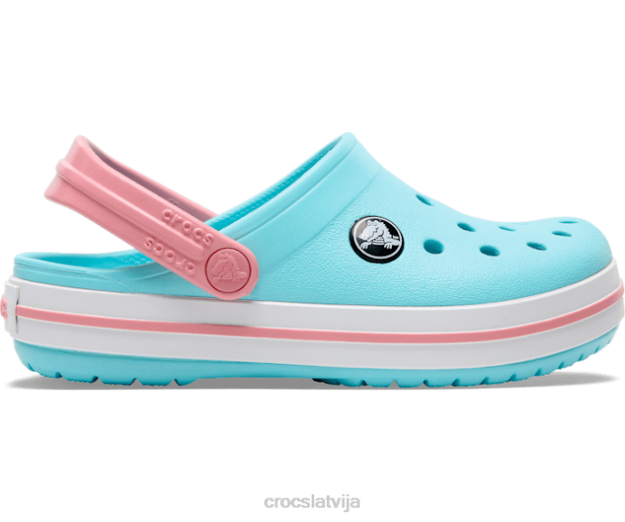joslas aizsprostojums bērni Crocs kurpes N46T527 ledus zils/balts