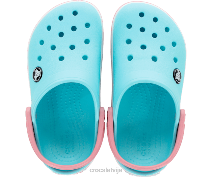 joslas aizsprostojums bērni Crocs kurpes N46T527 ledus zils/balts