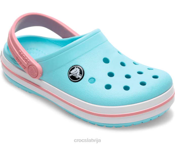 joslas aizsprostojums bērni Crocs kurpes N46T527 ledus zils/balts