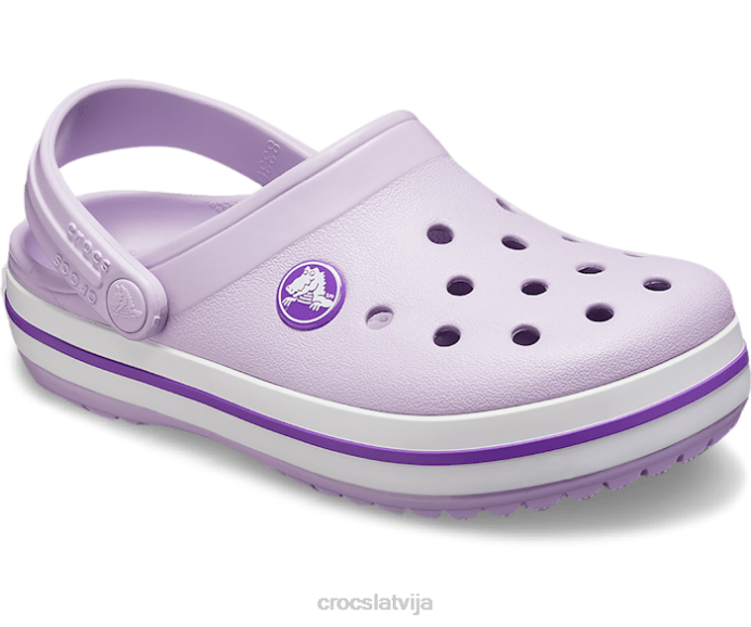 joslas aizsprostojums bērni Crocs kurpes N46T528 lavandas/neona violets