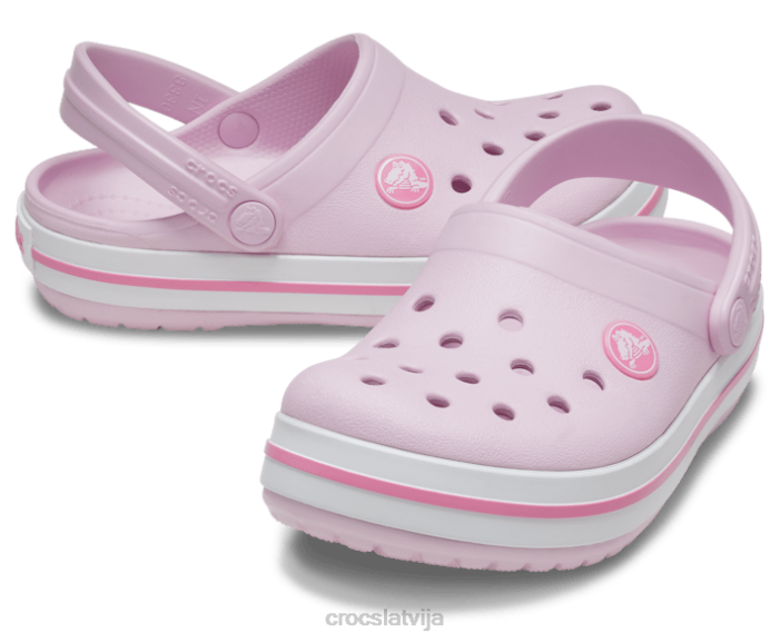 joslas aizsprostojums bērni Crocs kurpes N46T529 balerīna rozā