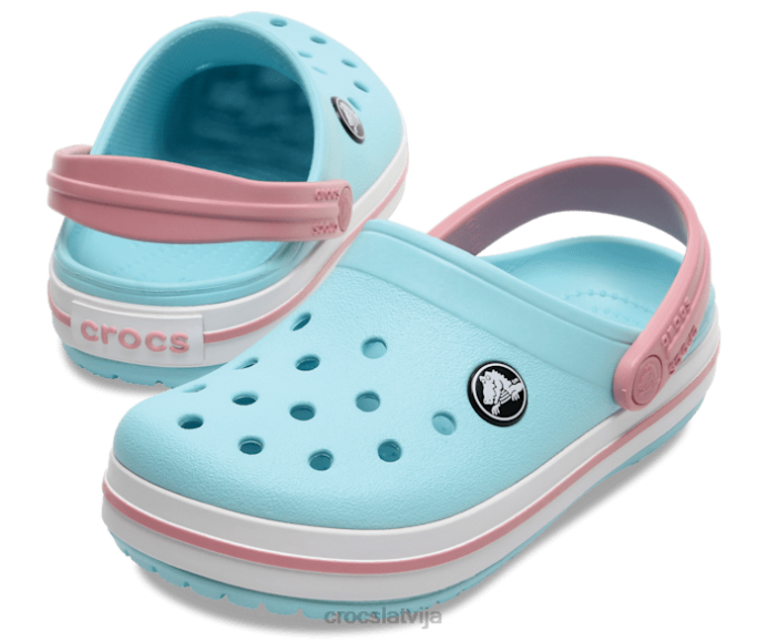 joslas aizsprostojums bērni Crocs kurpes N46T547 ledus zils/balts
