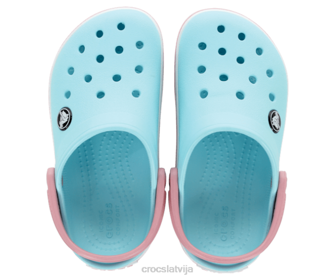 joslas aizsprostojums bērni Crocs kurpes N46T547 ledus zils/balts