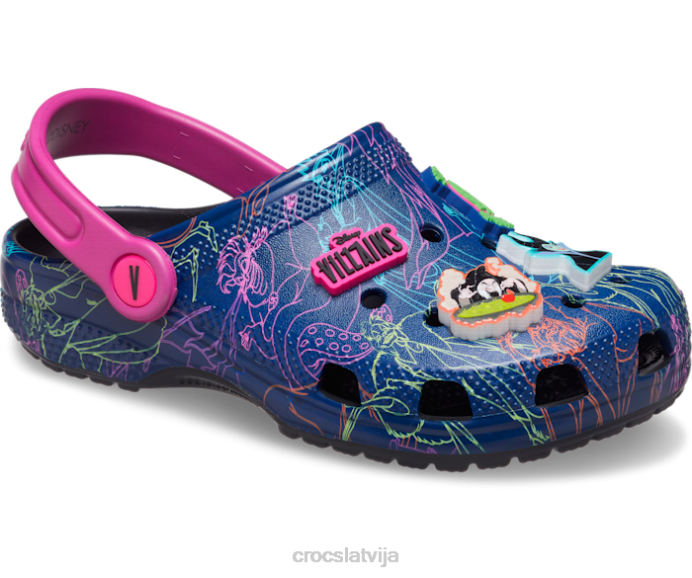 klasiskās disneja villains koka tupele bērni Crocs kurpes N46T623 melns