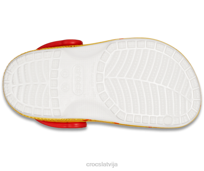 klasiskā vinnija Pūka koka tupele bērni Crocs kurpes N46T578 balts/multi