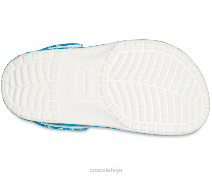 klasiska baseina ballīšu koka tupele bērni Crocs kurpes N46T639 haizivs/okeāns