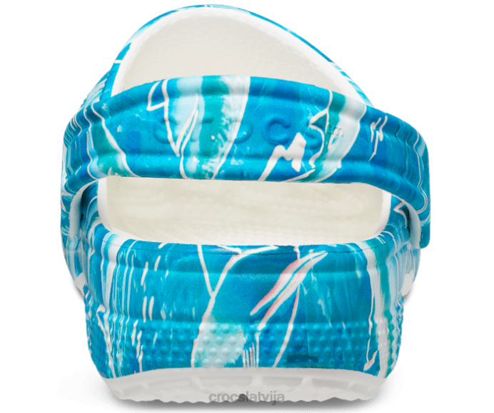 klasiska baseina ballīšu koka tupele bērni Crocs kurpes N46T639 haizivs/okeāns