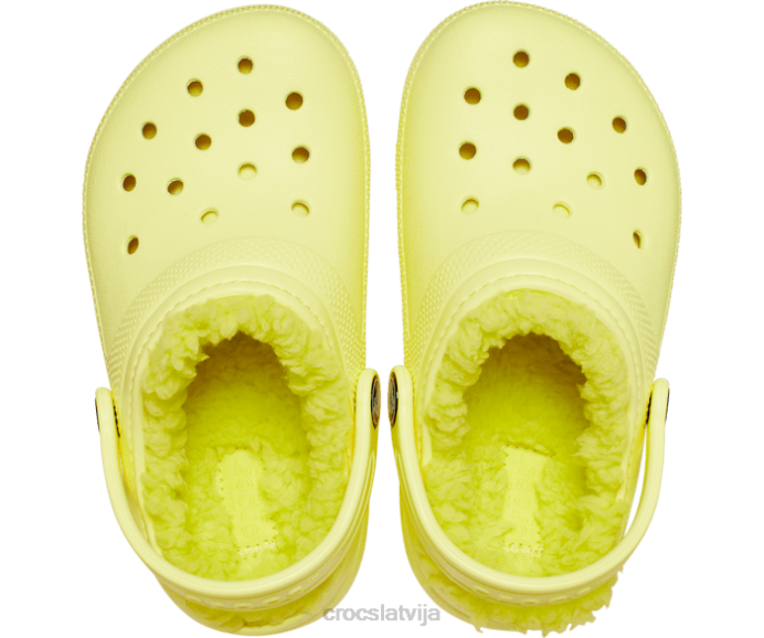 klasiska izklāta koka tupele bērni Crocs kurpes N46T626 sērs