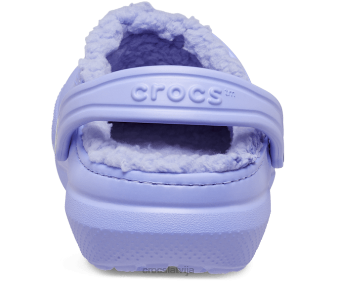 klasiska izklāta koka tupele bērni Crocs kurpes N46T635 digitālā violeta