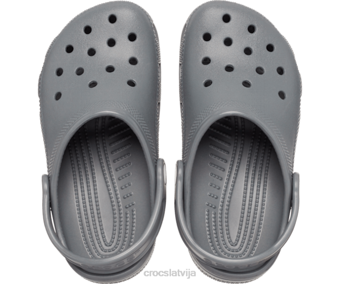 klasiska koka tupele bērni Crocs kurpes N46T477 šīfera pelēks