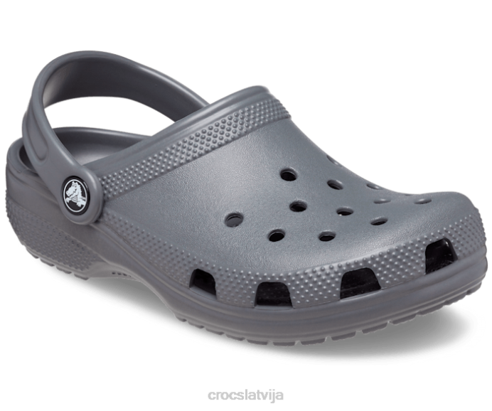 klasiska koka tupele bērni Crocs kurpes N46T477 šīfera pelēks
