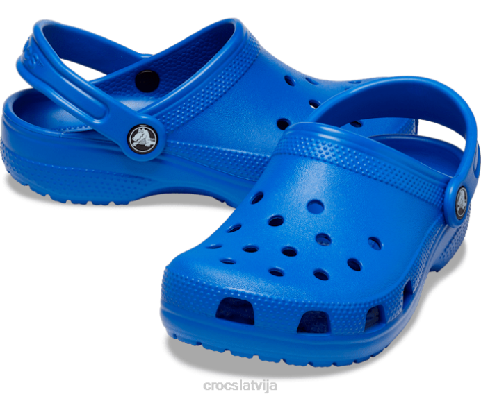 klasiska koka tupele bērni Crocs kurpes N46T479 zila skrūve