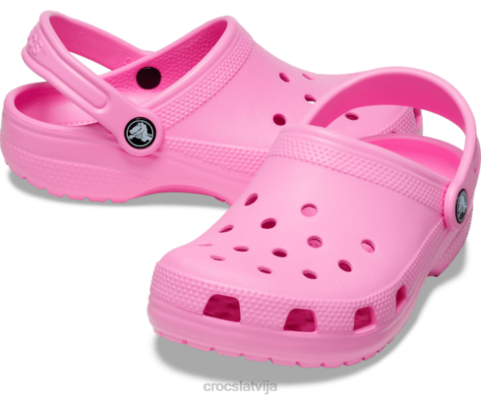 klasiska koka tupele bērni Crocs kurpes N46T481 taffy rozā