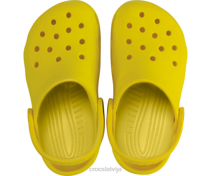 klasiska koka tupele bērni Crocs kurpes N46T491 citronu