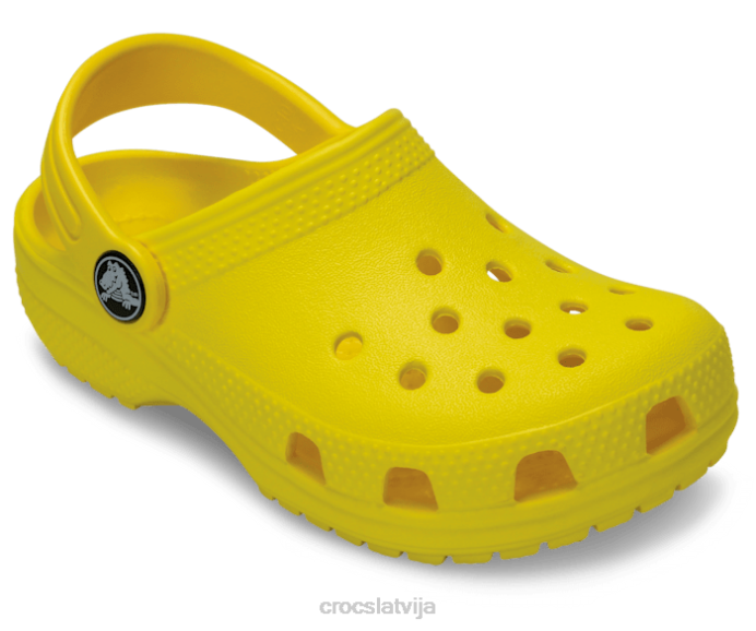 klasiska koka tupele bērni Crocs kurpes N46T491 citronu