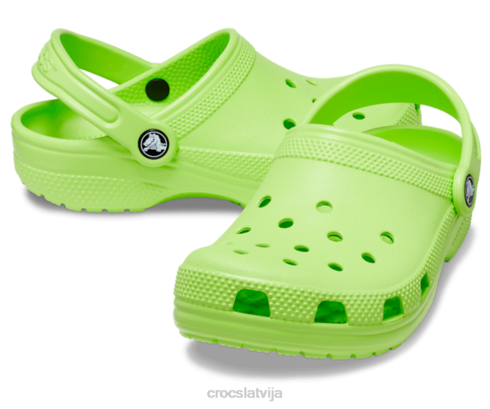 klasiska koka tupele bērni Crocs kurpes N46T493 limeade
