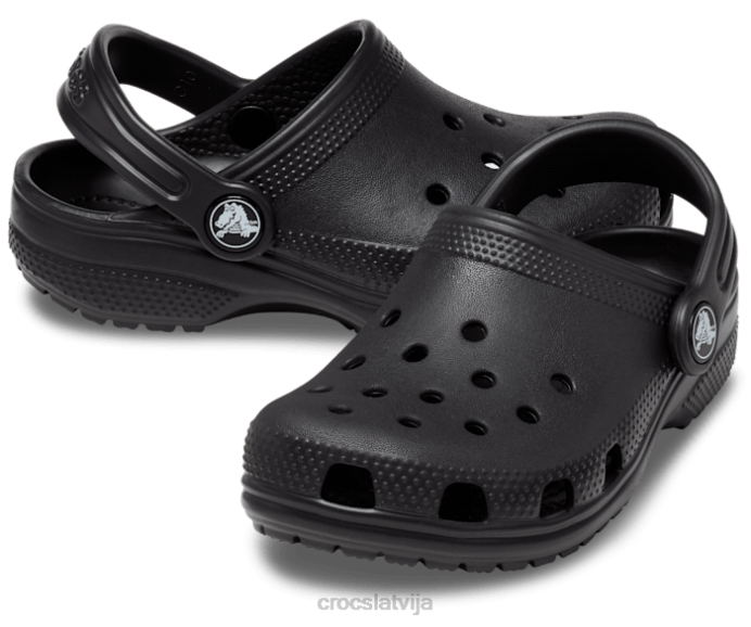 klasiska koka tupele bērni Crocs kurpes N46T495 melns