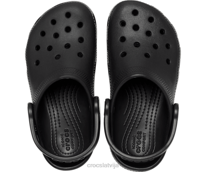 klasiska koka tupele bērni Crocs kurpes N46T495 melns