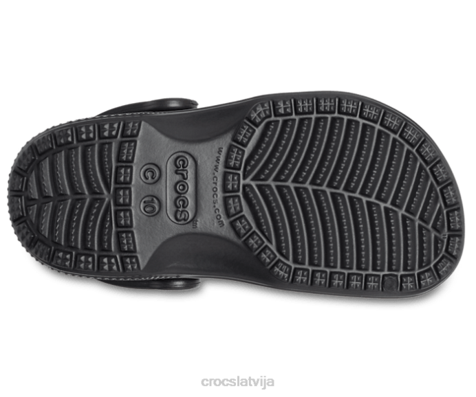 klasiska koka tupele bērni Crocs kurpes N46T495 melns