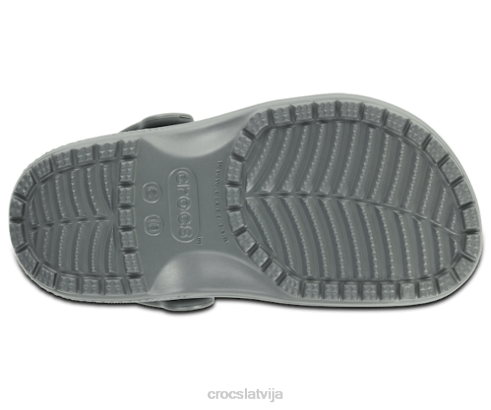 klasiska koka tupele bērni Crocs kurpes N46T496 šīfera pelēks