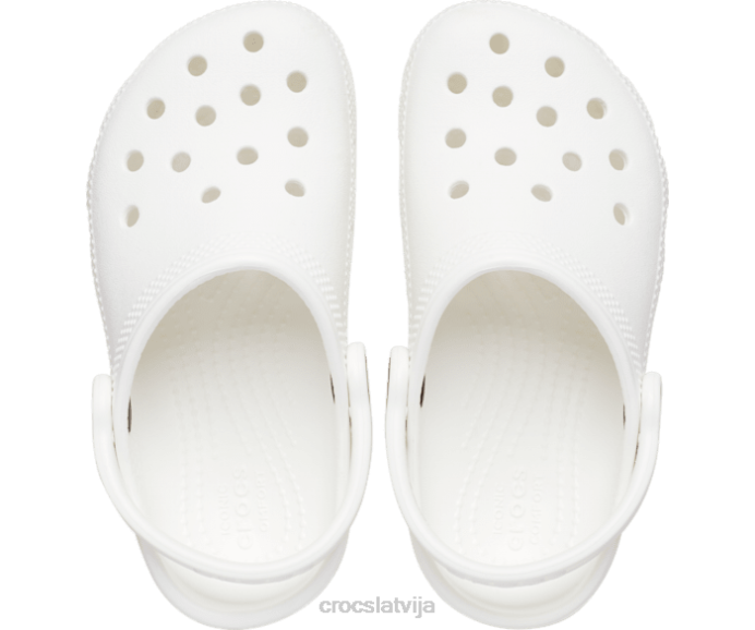 klasiska koka tupele bērni Crocs kurpes N46T497 balts