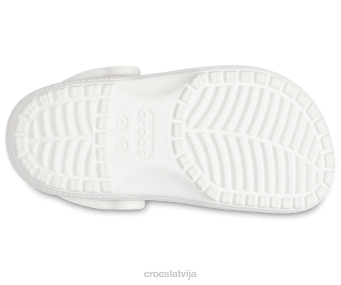 klasiska koka tupele bērni Crocs kurpes N46T497 balts