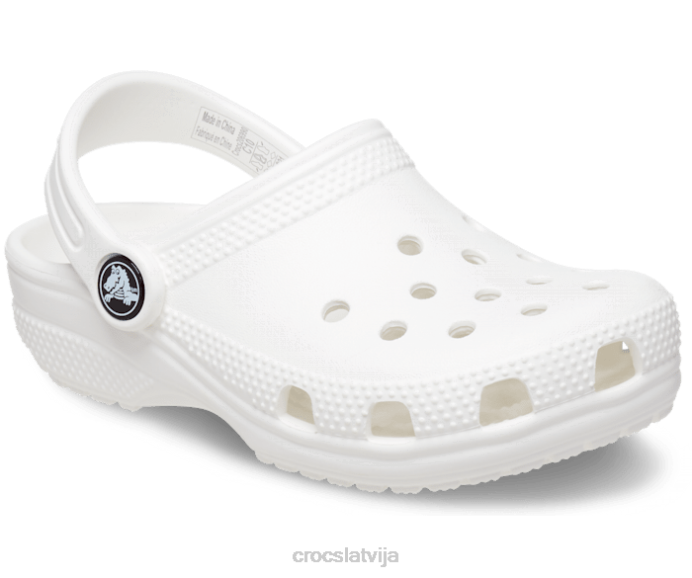 klasiska koka tupele bērni Crocs kurpes N46T497 balts