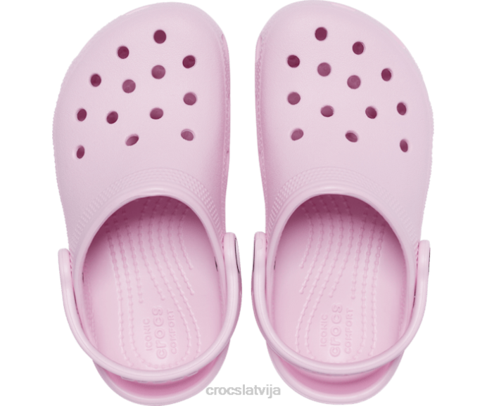klasiska koka tupele bērni Crocs kurpes N46T502 balerīna rozā