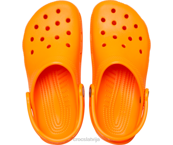 klasiska koka tupele bērni Crocs kurpes N46T503 apelsīnu zing