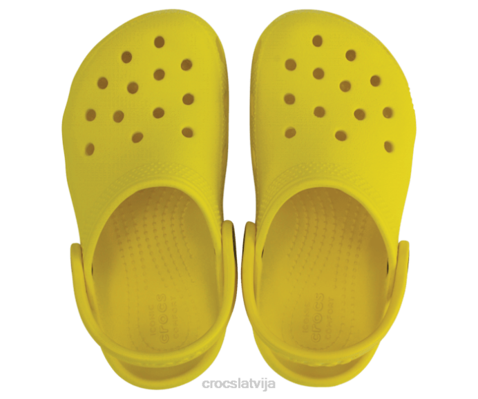 klasiska koka tupele bērni Crocs kurpes N46T514 citronu