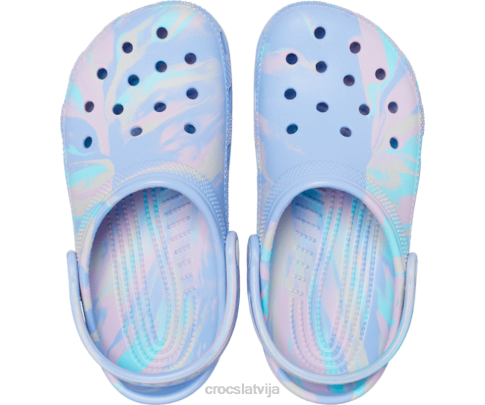 klasiska marmora koka tupele bērni Crocs kurpes N46T596 mēness želeja/multi