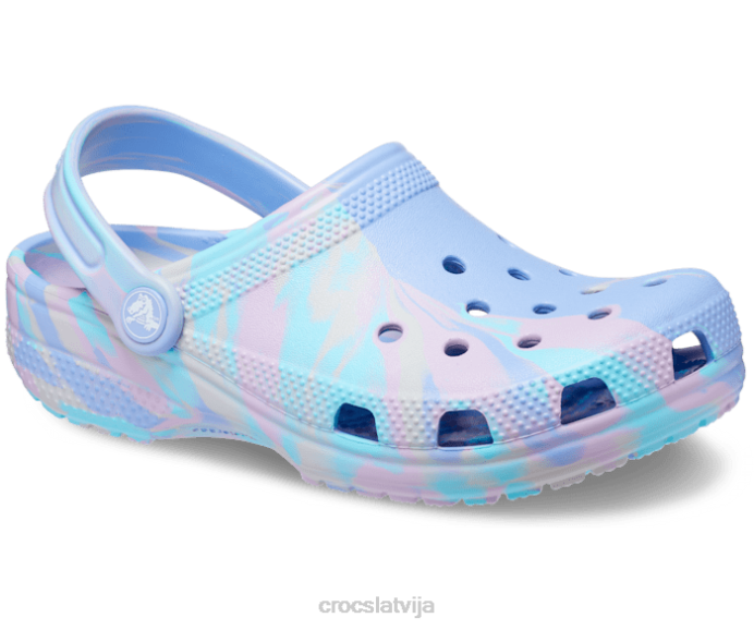 klasiska marmora koka tupele bērni Crocs kurpes N46T596 mēness želeja/multi